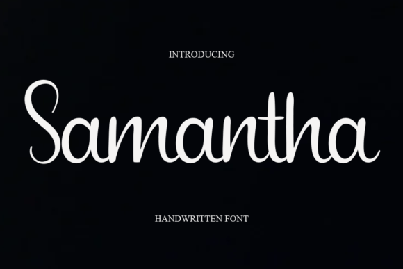 Samantha Font Poster 1