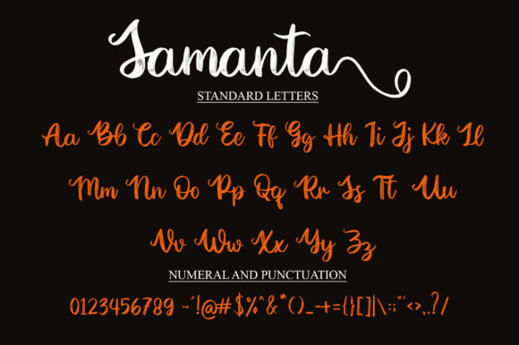 Samantha Font Poster 7