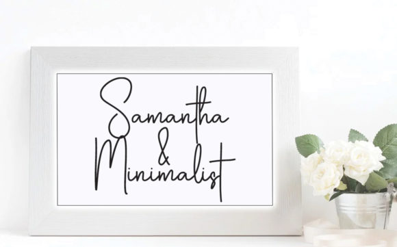 Samantha & Minimalist Font Poster 1