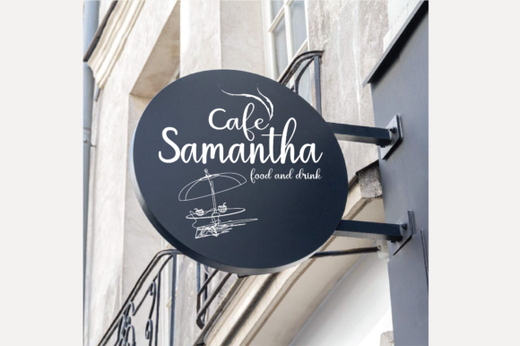 Samantha Black Font Poster 3