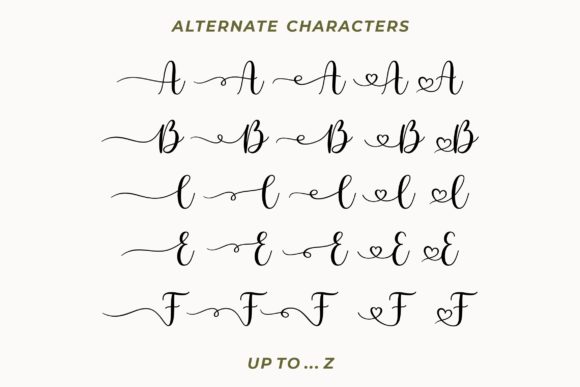 Samantha Calligraphy Font Poster 7