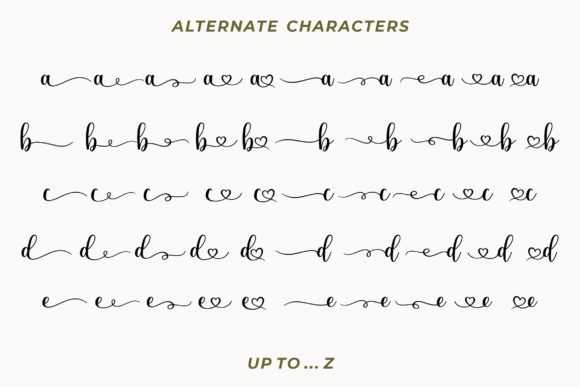 Samantha Calligraphy Font Poster 8