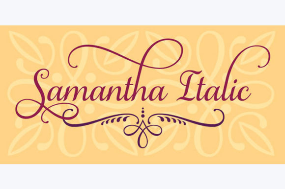 Samantha Family Font Poster 7