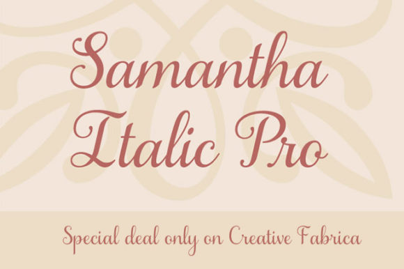 Samantha Family Font Poster 8