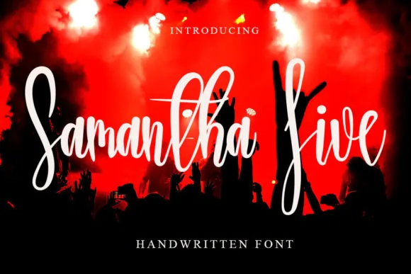 Samantha Live Font Samantha Live Font Poster 1