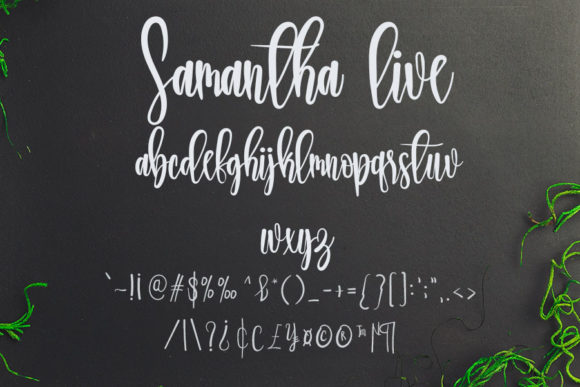Samantha Live Font Poster 6