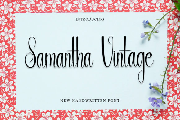 Samantha Vintage Font Poster 1