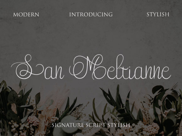 San Meltianne Font Poster 1