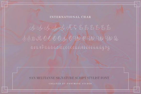 San Meltianne Font Poster 8