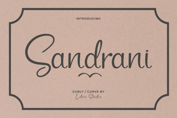 Sandrani Font Poster 1