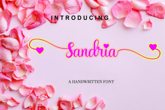 Sandria Font Poster 1