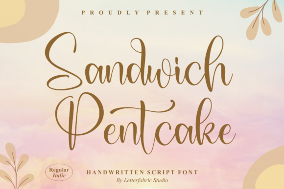 Sandwich Pentcake Font Poster 1