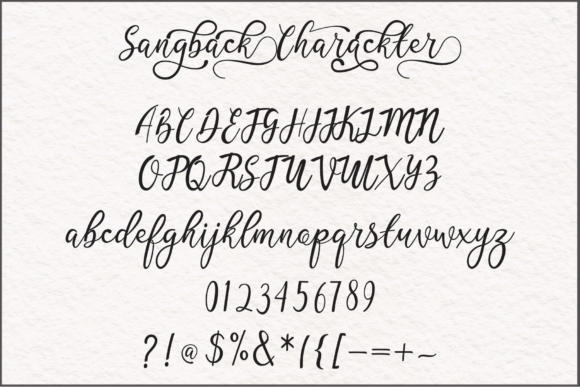 Sangback Font Poster 11