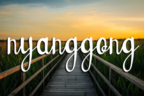 Sanggula Font Poster 2