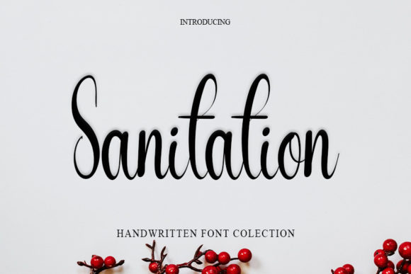 Sanitation Font Poster 1