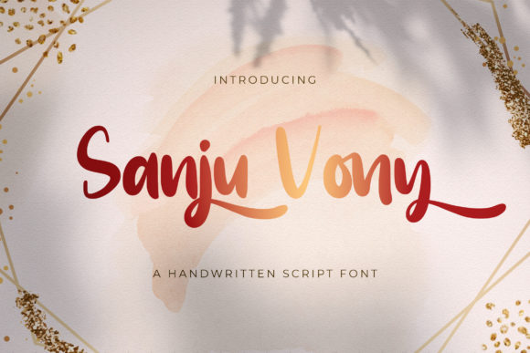 Sanju Vony Font Poster 1