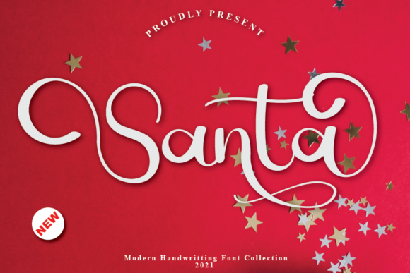 Santa Font Poster 1