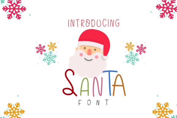 Santa Font Poster 1