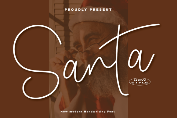 Santa Font Poster 1