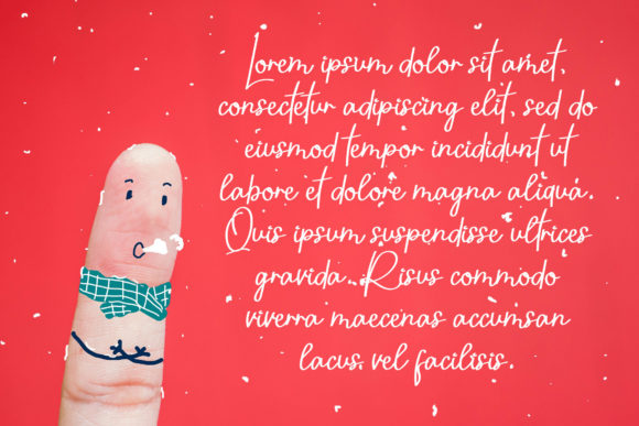 Santa Christmas Font Poster 3