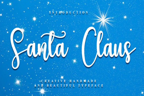 Santa Claus Font Poster 1