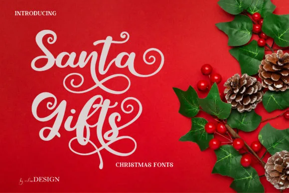 Santa Gifts Font Santa Gifts Font Poster 1