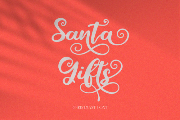 Santa Gifts Font Poster 2