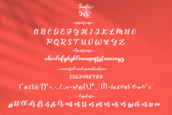 Santa Gifts Font Poster 17