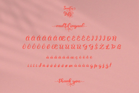 Santa Gifts Font Poster 18