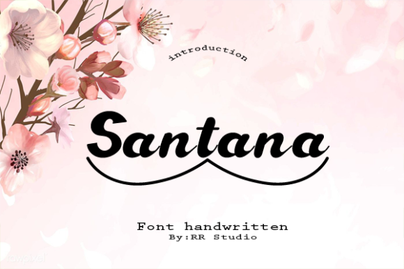 Santana Font Poster 1