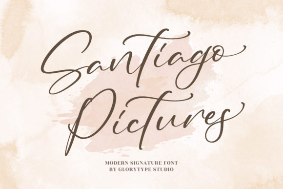 Santiago Pictures Font Poster 1