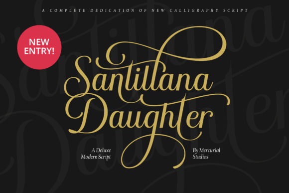 Santillana Daughter Font Poster 1