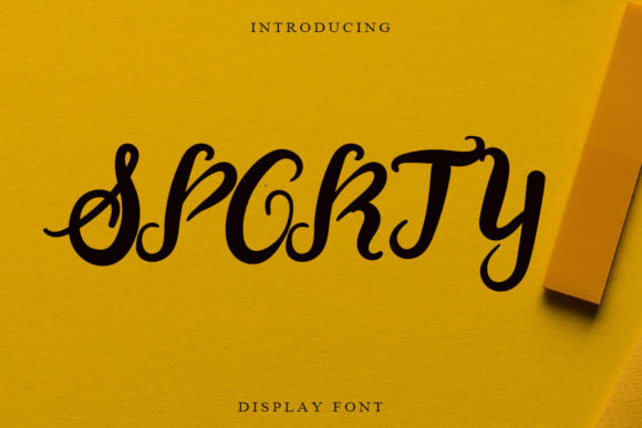 Saporty Font Poster 1