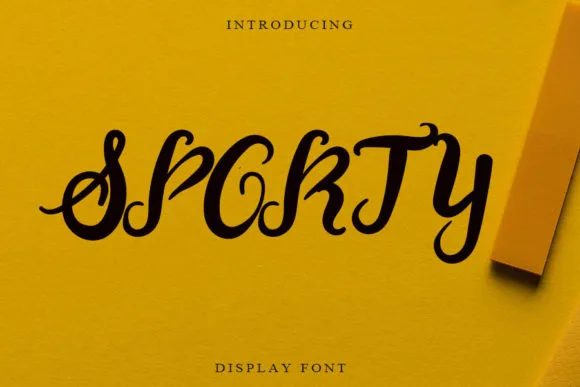 Saporty Font Saporty Font Poster 1