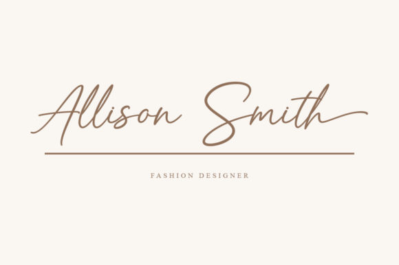 Sarah & James Font Poster 4