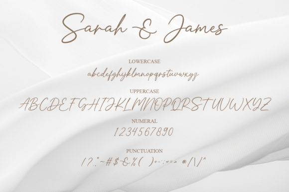 Sarah & James Font Poster 8