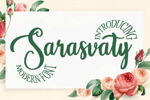 Sarasvaty Font Poster 1