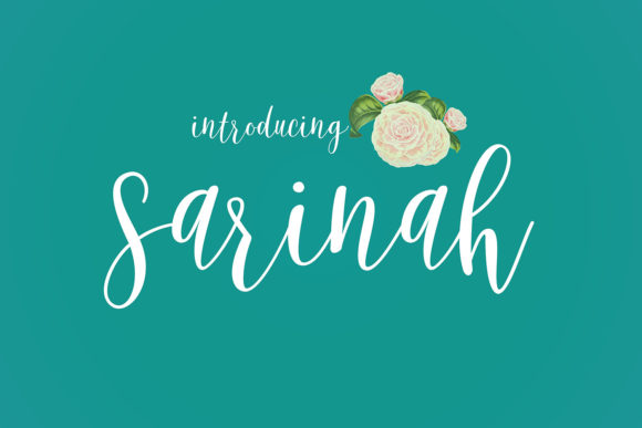 Sarinah Script Font Poster 1