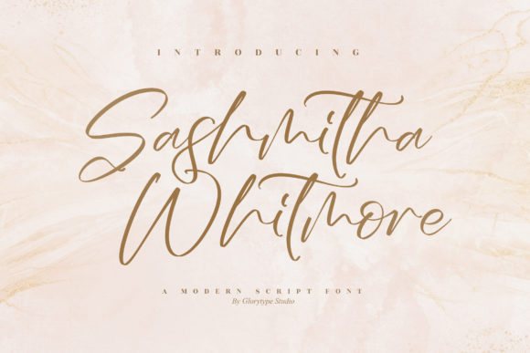 Sashmitha Whitmore Font Poster 1