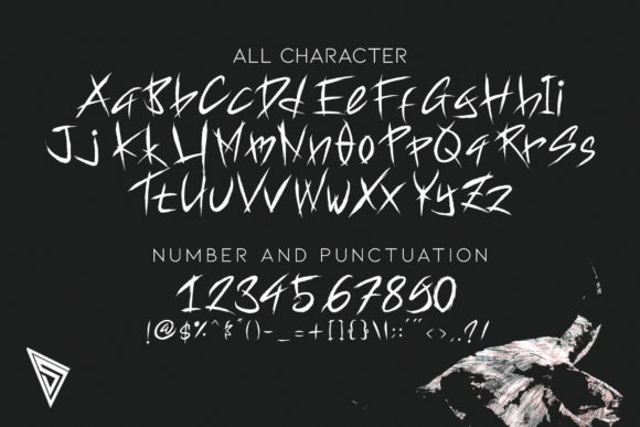 Satanic Demon Font Poster 3