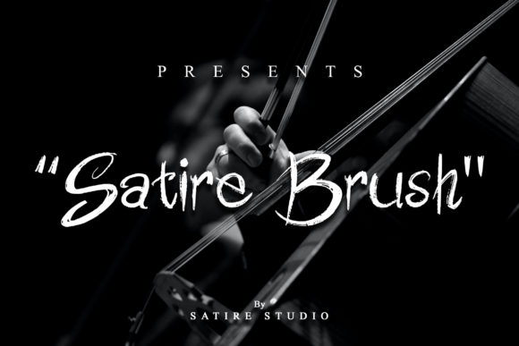 Satire Brush Font Poster 1