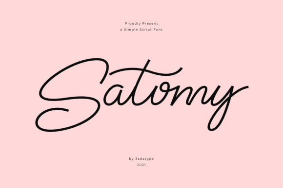 Satomy Font Poster 1