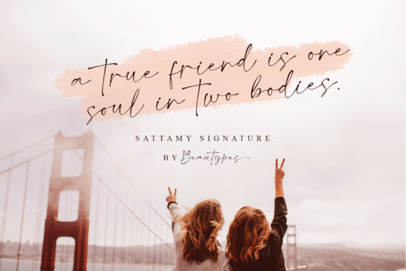 Sattamy Signature Font Poster 3