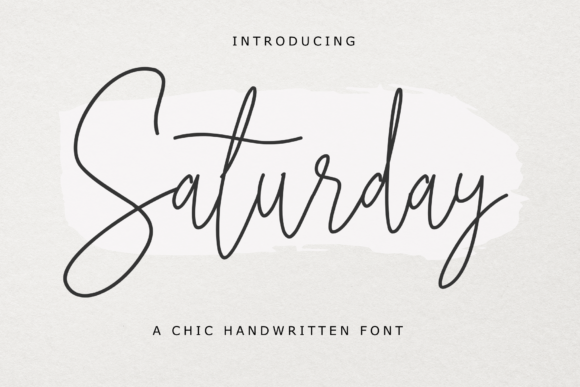 Saturday Font Poster 1