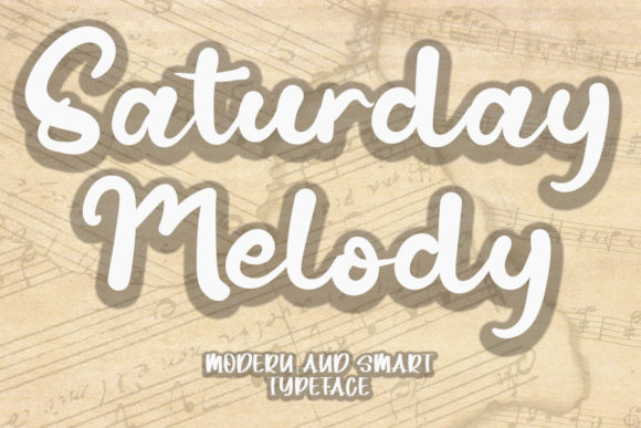 Saturday Melody Font Poster 1