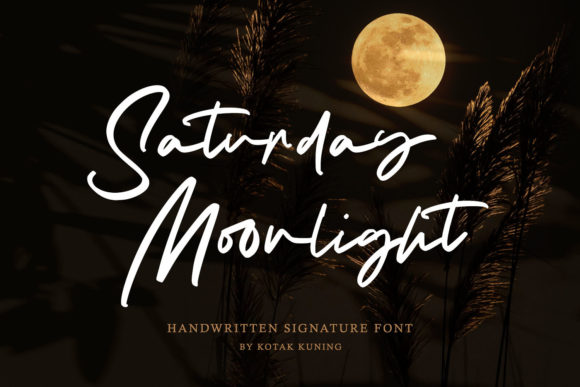 Saturday Moonlight Font Poster 1