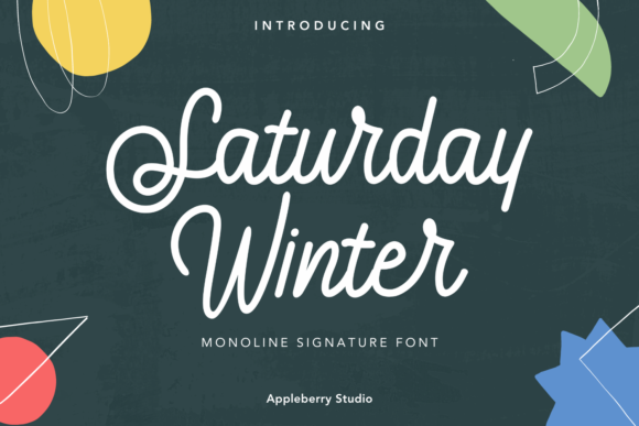 Saturday Winter Font Poster 1