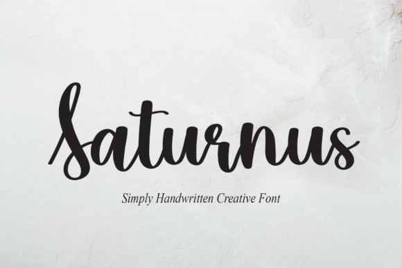 Saturnus Font Poster 1
