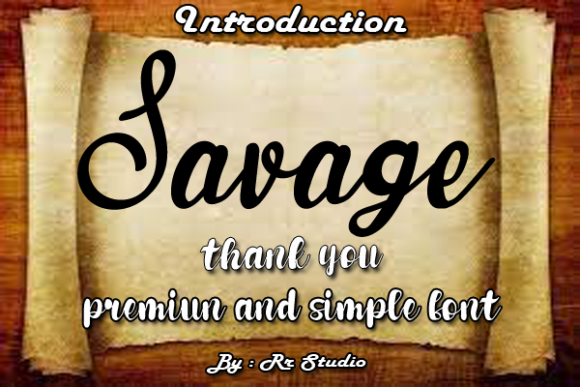 Savage Font Poster 1