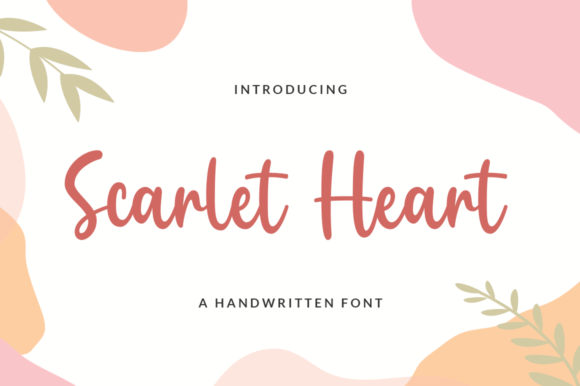 Scarlet Heart Font Poster 1